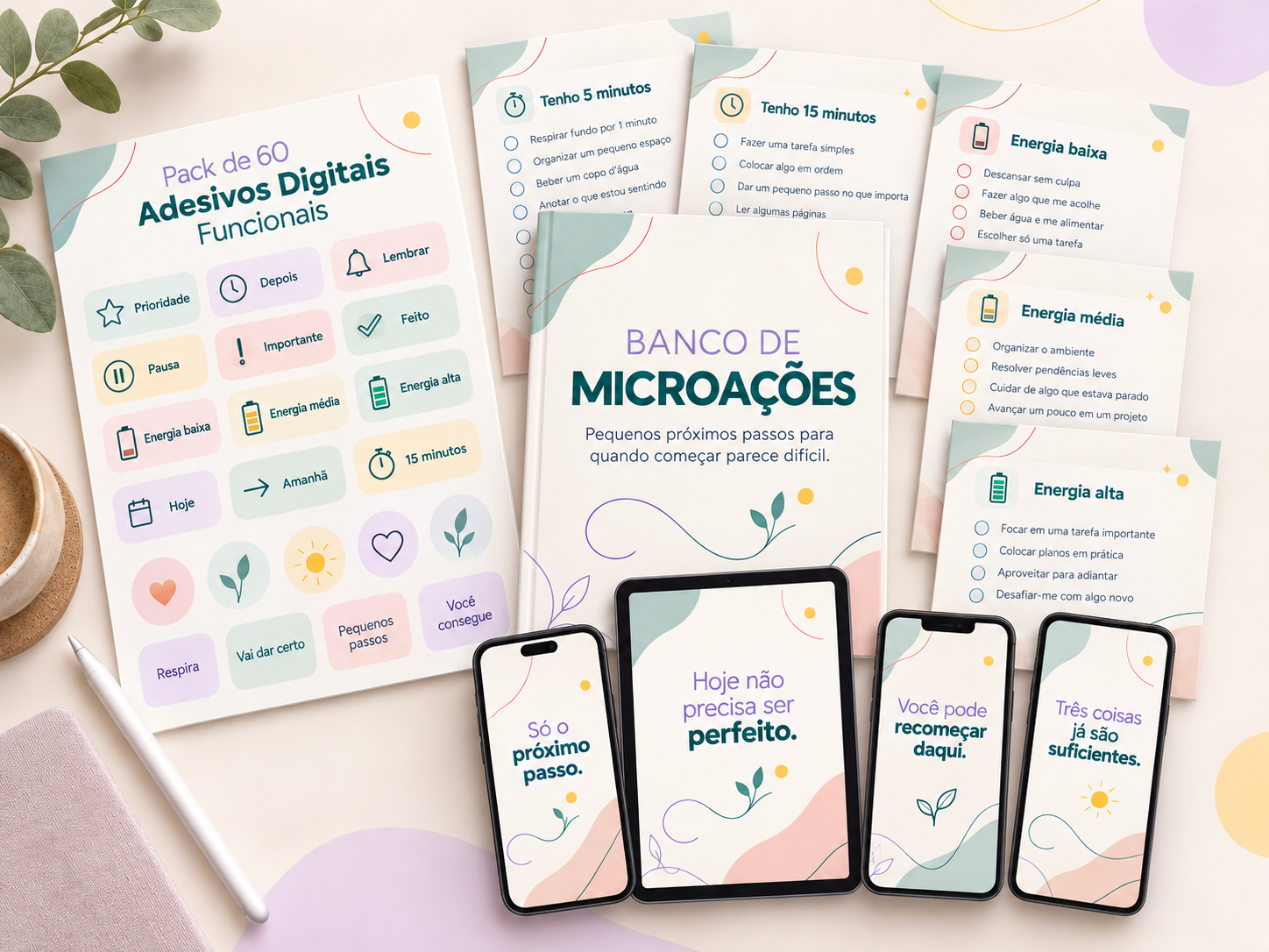 Bônus incluídos no Planner Recomeço